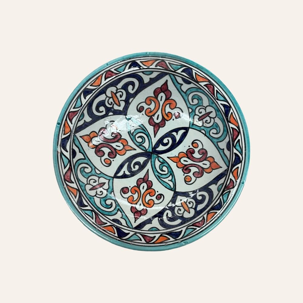 Arabic ceramic plate from Fez 3 sizes