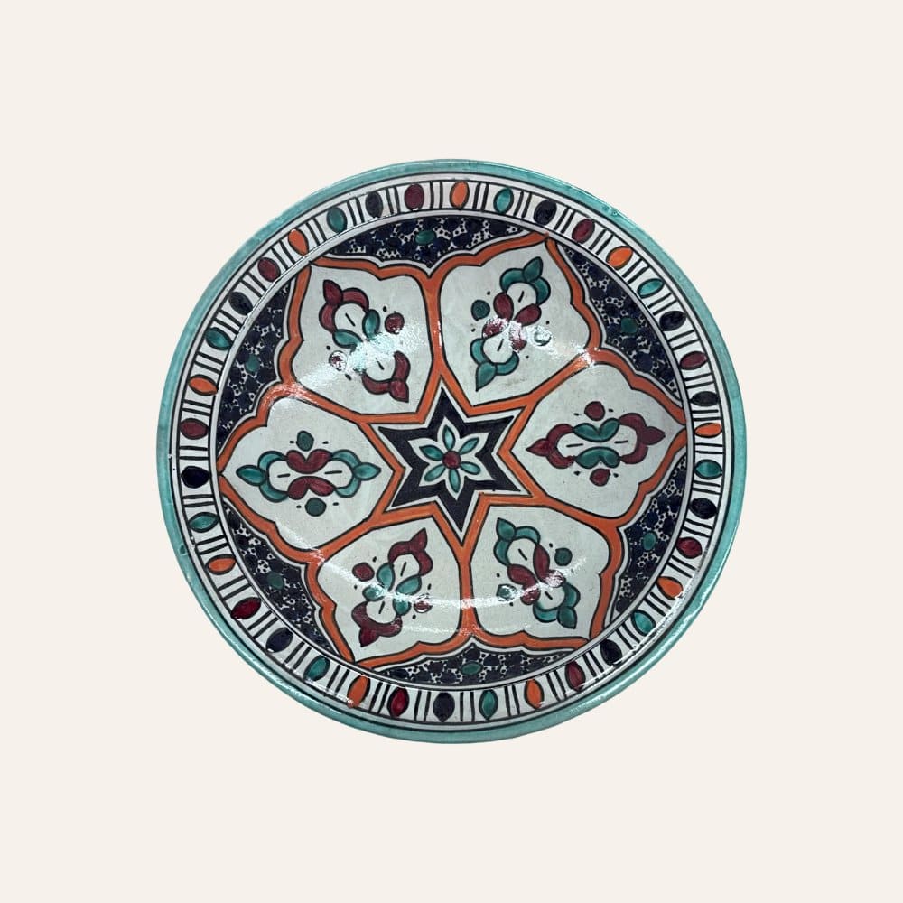 Arabic ceramic plate from Fez 3 sizes