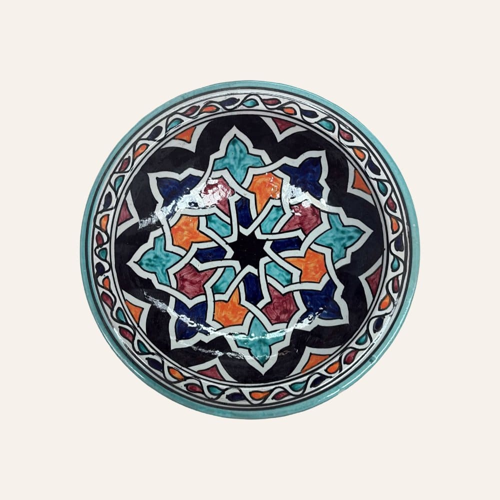 Arabic ceramic plate from Fez 3 sizes
