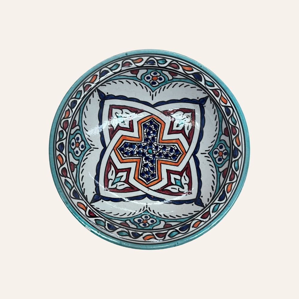 Arabic ceramic plate from Fez 3 sizes