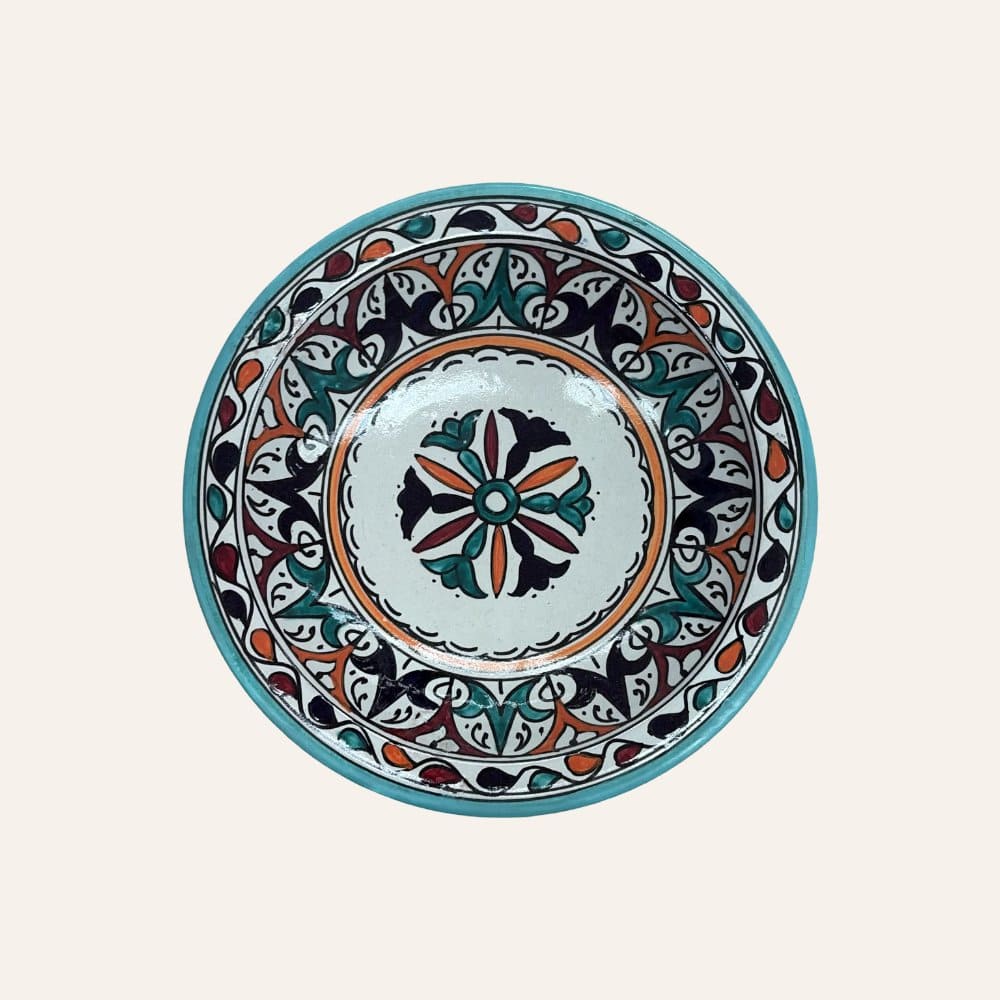 Arabic ceramic plate from Fez 3 sizes