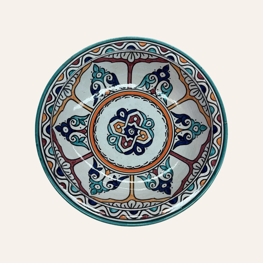 Arabic ceramic plate from Fez 3 sizes