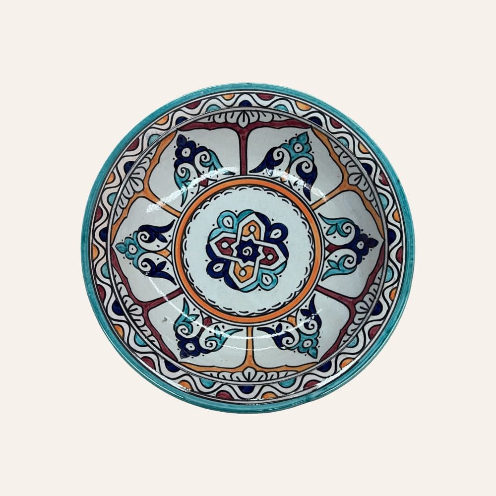 Arabic ceramic plate from Fez 3 sizes