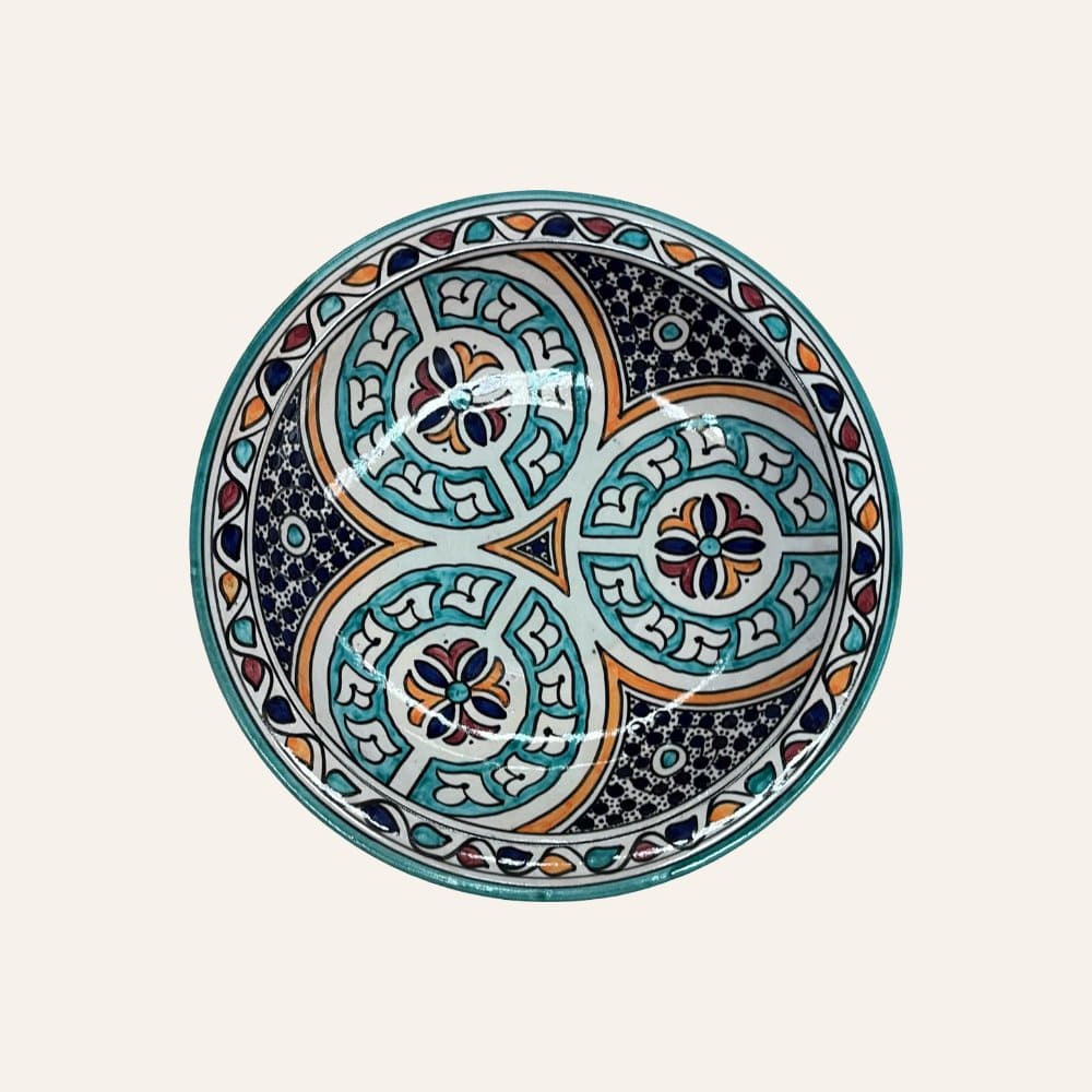 Arabic ceramic plate from Fez 3 sizes