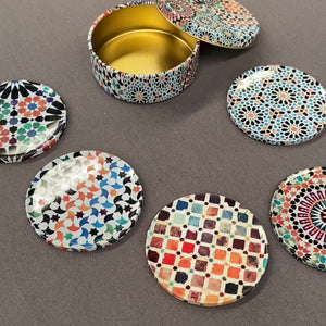 Set of 6 Andalusian coasters