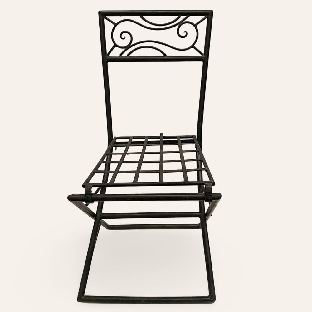 silla marroquí forja oleaje alzado
