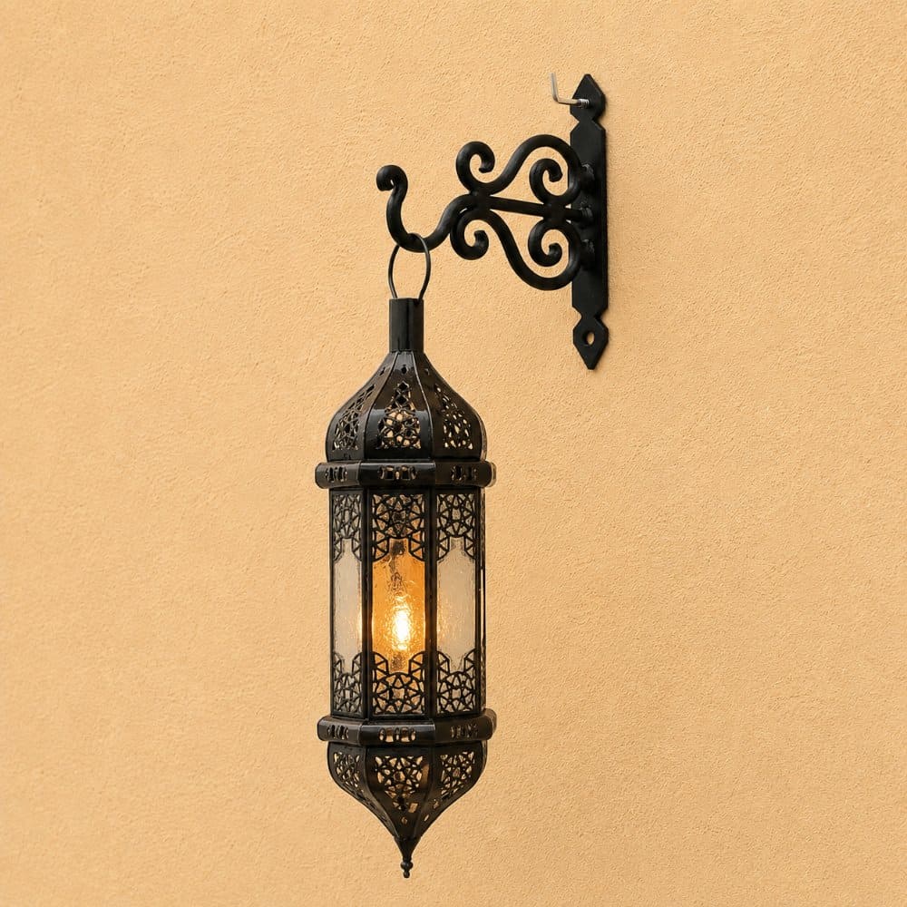 Support for Arab Lamps and Lanterns in Wrought Iron 10cm