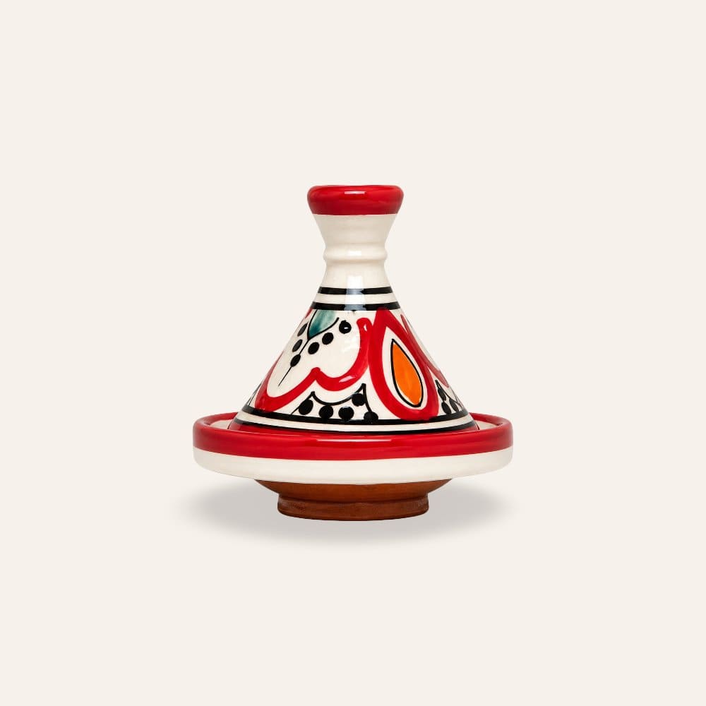 Tajín marroquí especiero rojo