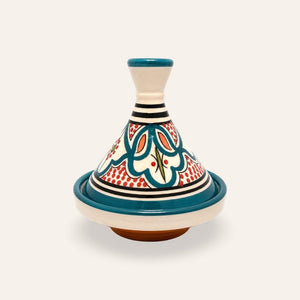 tajín marroquí turquesa cerámica 13cm