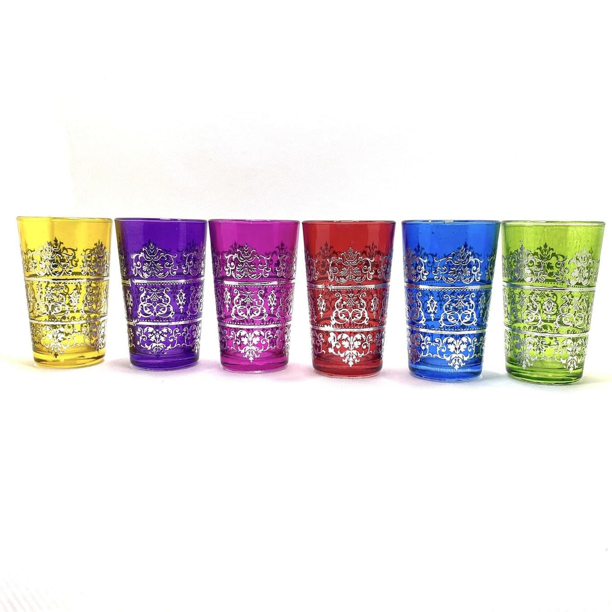 Vasos de té árabe Fidda